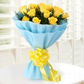 Fresh Enticing 20 Yellow Roses